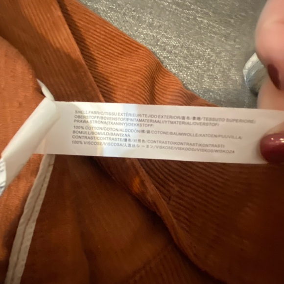 JOA Medium Dark Orange Corduroy Jacket - Picture 10 of 10